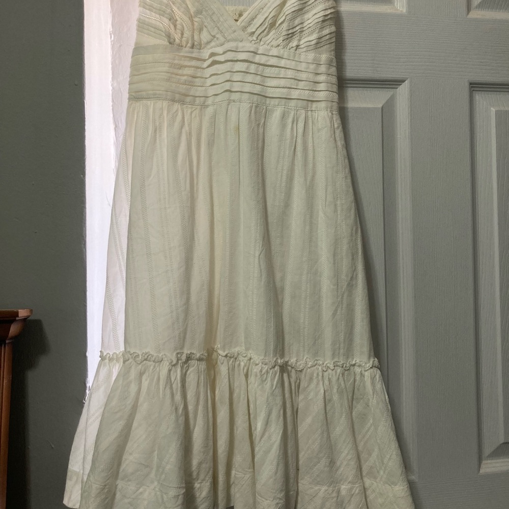Worn once for high school graduation. Guess Jeans white casual dress.